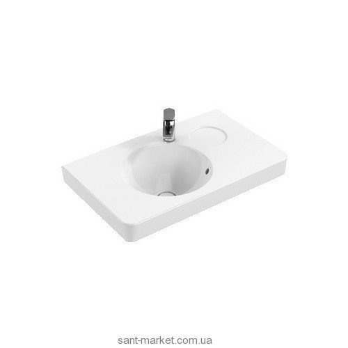 Раковина для ванной подвесная умывальник-столешница Villeroy&Boch коллекция Joyce белая 41078001