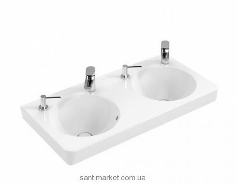 Раковина для ванной подвесная двойная Villeroy&Boch коллекция Joyce белая 4108A301