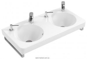 Раковина для ванної підвісна подвійна Villeroy & Boch колекція Joyce біла 4108A001