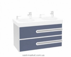 Тумба под две раковины Villeroy&Boch Joyce подвесная 96.2x46.3x53.5 синяя B86400MK