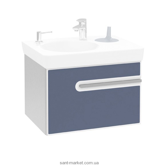 Тумба под раковину Villeroy&Boch Joyce подвесная 61.2x46.3x42 синяя B86200MK