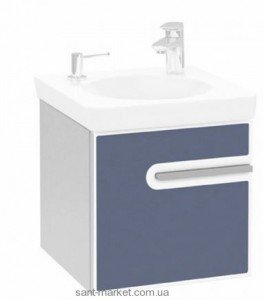 Тумба под раковину Villeroy&Boch Joyce подвесная квадратная 41.9x42.6x42 синяя B86000MK