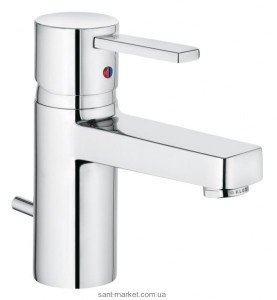 Смеситель для раковины однорычажный с донным клапаном Kludi коллекция Zenta XL хром 382600575W