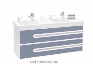 Тумба под две раковины Villeroy&Boch Joyce подвесная 126.2x46.3x53.5 синяя B86500MK