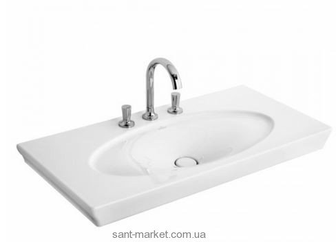 Раковина для ванної на тумбу Villeroy & Boch колекція La Belle біла 612411R1