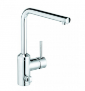 Смеситель для кухни Kludi L-INE однорычажный хром с дополнительным краном 428160577