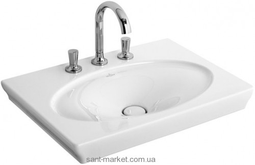 Раковина для ванной на тумбу Villeroy&Boch коллекция La Belle белая 6126G2R1