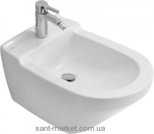 Біде підвісне Villeroy & Boch колекція Lifetime 61х40х40 з переливом 5475V001
