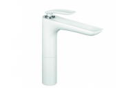 Смеситель для раковины однорычажный высокий Kludi коллекция Balance белый 522969175
