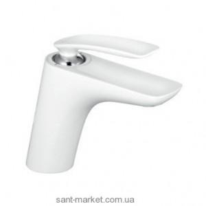 Смеситель для раковины однорычажный Kludi коллекция Balance белый 520269175