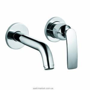 Смеситель для раковины однорычажный настенный скрытый Kludi коллекция Balance хром 522440575