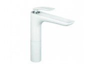 Смеситель для раковины однорычажный высокий Kludi коллекция Balance белый 522969175