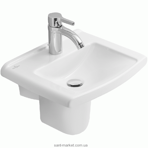 Раковина для ванной подвесная Villeroy&Boch коллекция Lifetime белая 537546R1