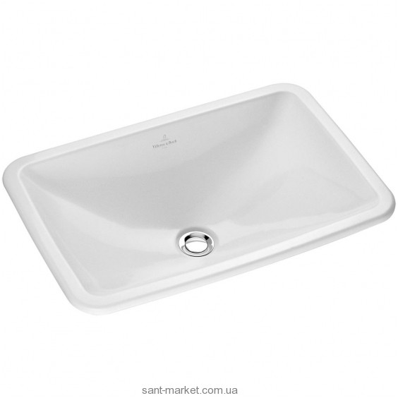 Раковина для ванной встраиваемая Villeroy&Boch коллекция Loop&Friends белая 61452101