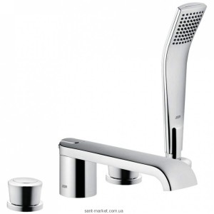 Змішувач двохвентильний на борт ванни з душем Kludi колекція Joop! хром 554250575