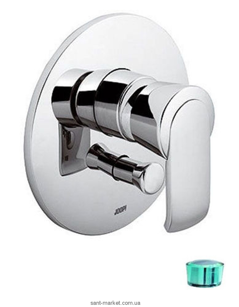 Смеситель скрытый (встраиваемый) Kludi коллекция Joop! хром/зеленый 55650H775