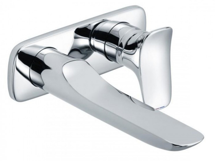 Змішувач для раковини одноважеля настінний прихований Kludi колекція Ambienta хром 532440575