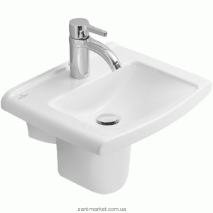 Раковина для ванной подвесная Villeroy&Boch коллекция Lifetime белая 537546R1