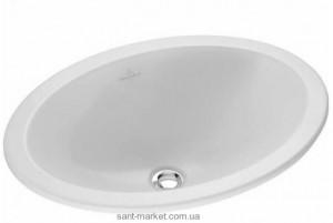Раковина для ванной встраиваемая Villeroy&Boch коллекция Loop&Friends белая 61550101