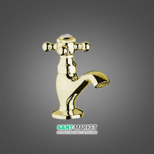 Смеситель для раковины одновентильный Kludi коллекция Adlon золото 510144520