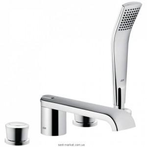 Смеситель двухвентильный на борт ванны с душем Kludi коллекция Joop! хром 554250575