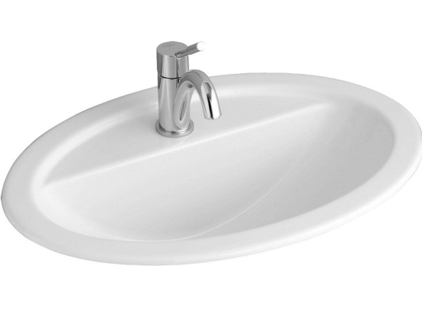 Раковина для ванной встраиваемая Villeroy&Boch коллекция Loop&Friends белая 51555001