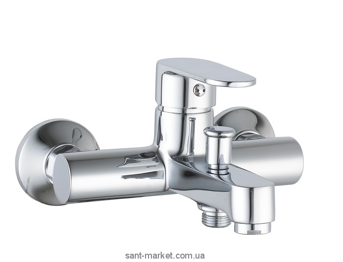 Змішувач одинважільний для ванни з коротким виливом Imprese колекція Lesna хром 10070