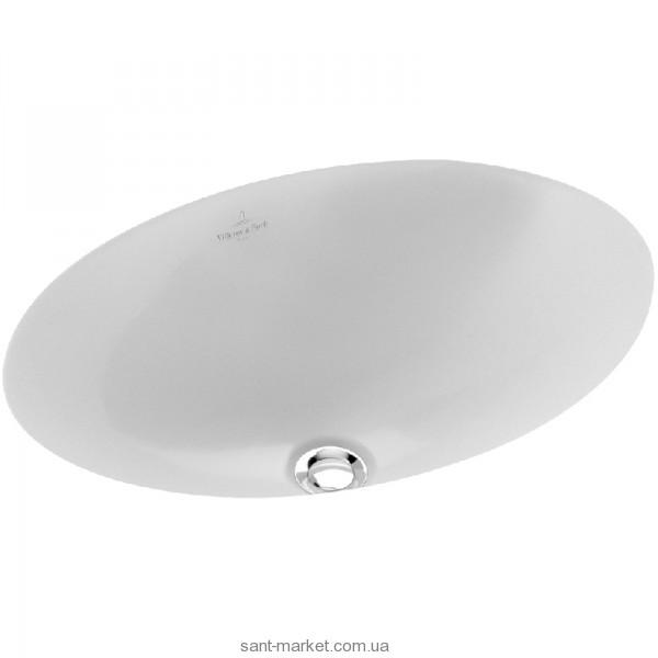 Раковина для ванной встраиваемая Villeroy&Boch коллекция Loop&Friends белая 61610101
