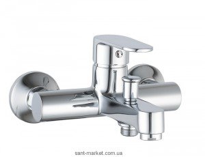 Смеситель однорычажный для ванны с коротким изливом Imprese коллекция Lesna хром 10070