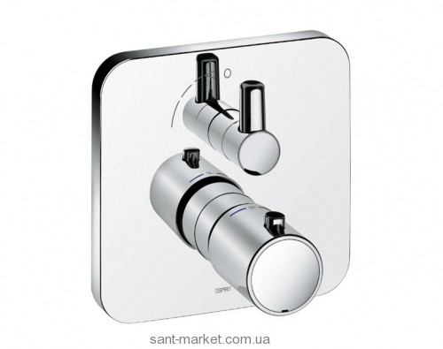 Смеситель для душа встраиваемый с термостатом Kludi коллекция Esprit хром 568350540