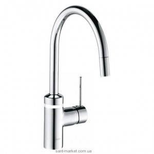 Смеситель для кухни Kludi E2 однорычажный белый-хром 568519140