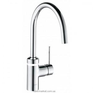 Смеситель для кухни Kludi E2 однорычажный белый-хром 568039140