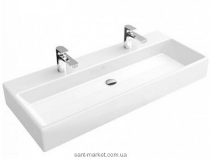 Раковина для ванної підвісна подвійна Villeroy & Boch колекція Memento біла 5133CG01