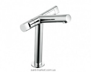 Смеситель для раковины двухвентильный высокий Kludi коллекция New Waves хром 571240530