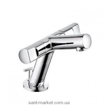 Змішувач для раковини двухвентильний з донним клапаном Kludi колекція New Waves хром 571180530