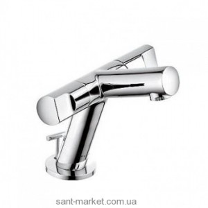 Смеситель для раковины двухвентильный с донным клапаном Kludi коллекция New Waves хром 571180530