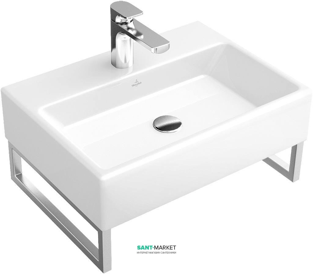 Раковина для ванной подвесная с вешалкой Villeroy&Boch коллекция Memento белая 51336201