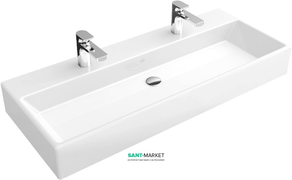 Раковина для ванной подвесная двойная Villeroy&Boch коллекция Memento белая 5133AK01