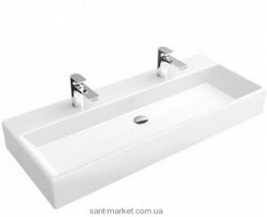Раковина для ванної підвісна подвійна Villeroy & Boch колекція Memento біла 5133C501