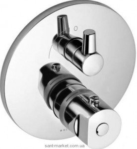 Смеситель с термостатом скрытый (встраиваемый) Kludi коллекция New Waves хром 578350530