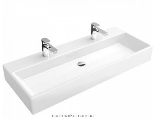 Раковина для ванной подвесная двойная Villeroy&Boch коллекция Memento белая 5133C201