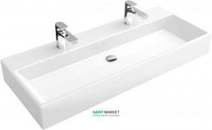 Раковина для ванної підвісна подвійна Villeroy & Boch колекція Memento біла 5133AG01