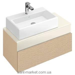 Тумба під раковину Villeroy & Boch Memento підвісна ліва 80.6x46x37 коричнева C779L0FC