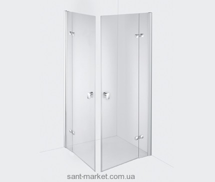 Душові двері в нішу Kludi ESPRIT скляна орні 100х200 56T1099L