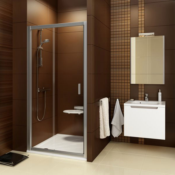 Душевая дверь в нишу Ravak Blix BLDP2 стеклянная раздвижная 110х190 0PLD0C00Z1