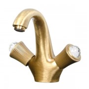 Змішувач для раковини з Сваровскі Fiore Margot Venere-Sky бронза 12Z62301