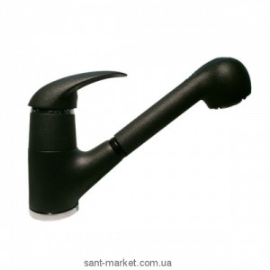 Змішувач для кухні з висувною лійкою Fiore Nexus змішувач чорний 43GN4010