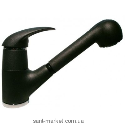 Смеситель для кухни с выдвижной лейкой Fiore Nexus однорычажный черный 43NM4010