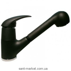 Смеситель для кухни с выдвижной лейкой Fiore Nexus однорычажный черный 43NM4010