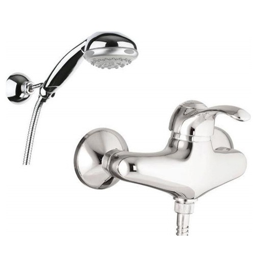 Смеситель для душа настенный однорычажный Fiore коллекция Jafar с душевым набором хром 47ZZ5125